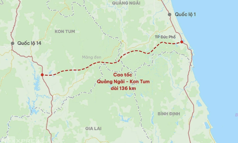 Chuẩn bị đầu tư cao tốc Quảng Ngãi - Kon Tum vốn 35.395 tỷ đồng