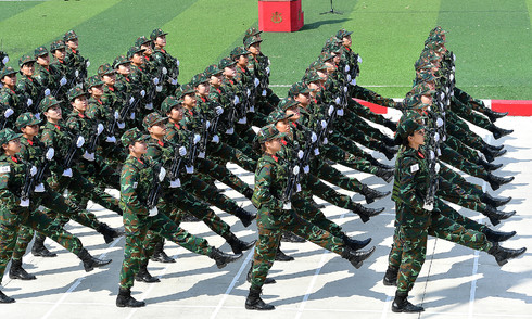 Tổng luyện diễu binh, diễu hành 2 ngày trên đường Lê Duẩn