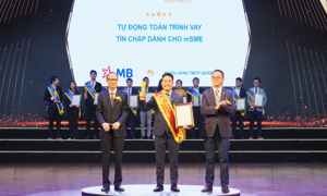 BIZ MBBank thắng ba hạng mục tại Sao Khuê 2025
