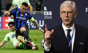 HLV Wenger tố trọng tài xử ép Barca