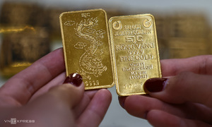 Giá vàng miếng lùi về dưới 120 triệu đồng