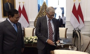 Bill Gates tặng cá voi nhồi bông cho mèo của Tổng thống Indonesia