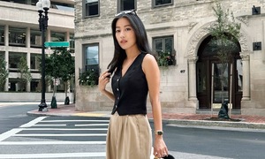 Những kiểu phối đẹp với quần ống rộng