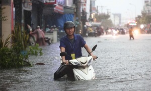 Cơn mưa lớn nhất ở TP HCM 8 năm qua
