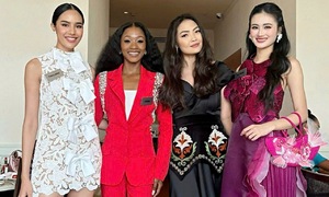 Ý Nhi năng động ở chặng đầu Miss World