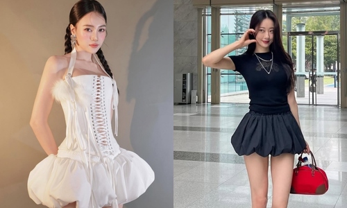 Sao 'ăn gian tuổi' với chân váy đám mây