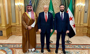 Ông Trump lần đầu gặp Tổng thống lâm thời Syria