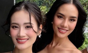 Tình bạn của Ý Nhi và mỹ nhân Thái Lan tại Miss World