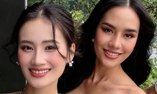 Tình bạn của Ý Nhi và mỹ nhân Thái Lan tại Miss World