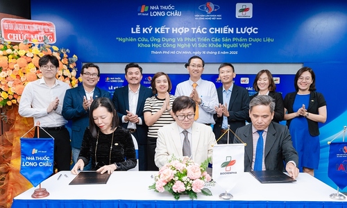 Long Châu hợp tác chiến lược với Viện Công nghệ tiên tiến và Biochempha