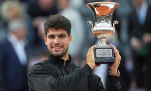 Alcaraz hạ Sinner, vô địch Rome Masters
