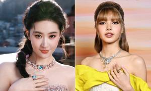 Lisa khoe sắc cùng Lưu Diệc Phi