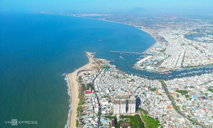 Đề xuất lấn 85 ha biển làm đường qua trung tâm Phan Thiết