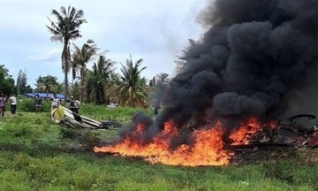Rơi trực thăng cảnh sát ở Thái Lan, ba người thiệt mạng