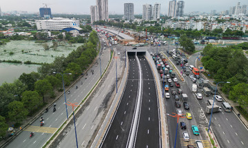 Hầm chui ở nút giao lớn nhất TP HCM trước thời điểm thông xe