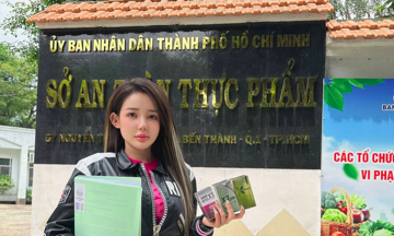 Lấy mẫu kiểm nghiệm sản phẩm giảm cân do Ngân 98 quảng cáo