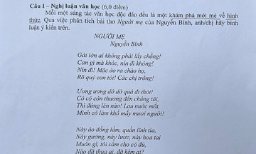 Đề các môn chuyên thi lớp 10 chuyên Khoa học Xã hội và Nhân văn