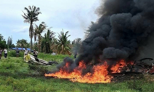Rơi trực thăng cảnh sát ở Thái Lan, ba người thiệt mạng