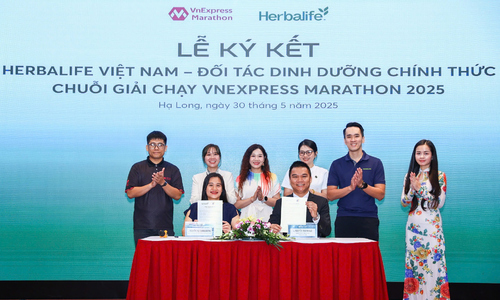 Herbalife tiếp tục là đối tác dinh dưỡng của VnExpress Marathon