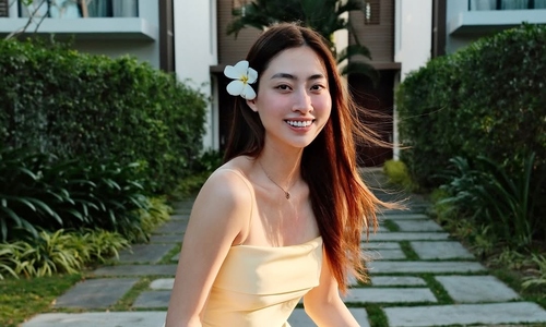 Thời trang nghỉ dưỡng của Lương Thùy Linh