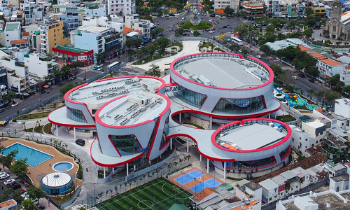 Khánh thành cung thiếu nhi hình 'khăn quàng đỏ' ở Nha Trang