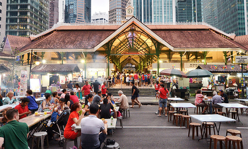 Lau Pa Sat - thiên đường ẩm thực Singapore nơi Tổng thống Pháp ghé ăn tối