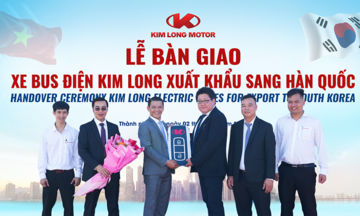 Kim Long Motor bàn giao bus điện cho đối tác Hàn Quốc