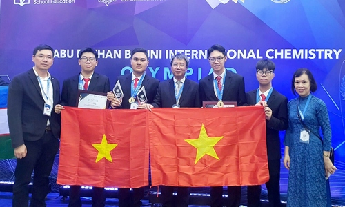 Học sinh Việt giành ba huy chương vàng Hóa học quốc tế