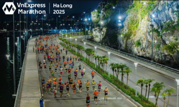 Sắc màu VnExpress Marathon trên đường phố Hạ Long