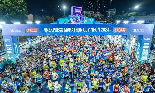 VnExpress Marathon Quy Nhơn 2025 ghi nhận số runner kỷ lục