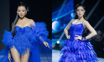 Khánh Vân, Xuân Hạnh diễn đầm cảm hứng ánh trăng