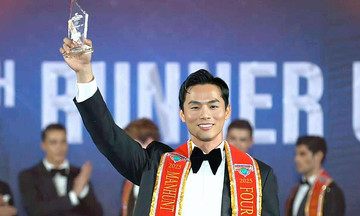Vũ Linh đoạt á vương 4 Manhunt International 2025