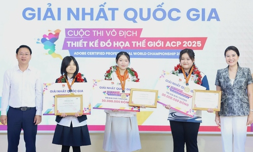3 nữ sinh Việt Nam tranh tài thiết kế đồ họa ở Mỹ