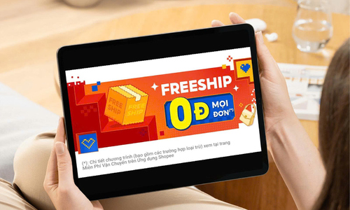 Shopee triển khai chương trình phí ship 0 đồng toàn sàn