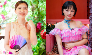 Sao 'Em xinh say hi' mặc điệu đà dự tiệc trà