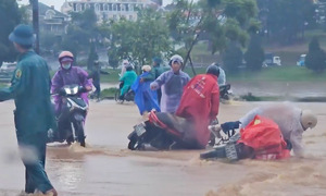 Đà Lạt ngập sau mưa lớn