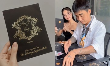Ý nghĩa thiệp cưới đen của Đạt G, Cindy Lư