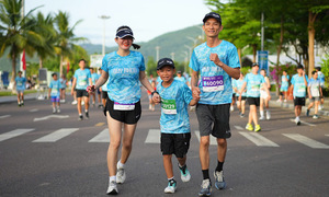 Ngày hội du lịch kết hợp chạy bộ của các gia đình tại Quy Nhơn
