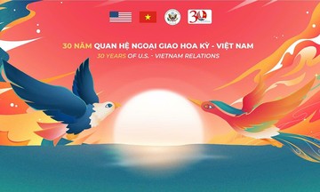 Mỹ công bố linh vật kỷ niệm 30 năm quan hệ với Việt Nam