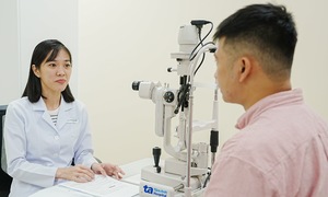 What happens when eye pressure rises?