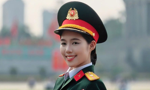 Châu Anh - thiếu úy là Á hậu Việt Nam