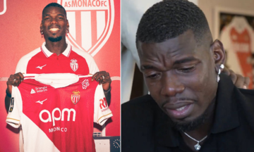 Pogba khóc trong ngày ký hợp đồng với Monaco