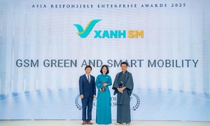 Xanh SM nhận giải thưởng 'Lãnh đạo Xanh' châu Á