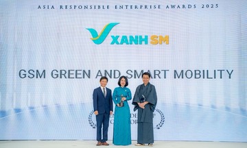 Xanh SM nhận giải thưởng 'Lãnh đạo Xanh' châu Á