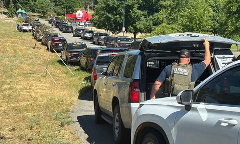 Suspected gunman's body found after ambush on US firefighters