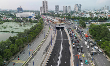 Thông xe hầm chui ở dự án nút giao lớn nhất TP HCM