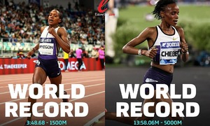 Kỷ lục thế giới 5.000m và 1.500m nữ bị phá tại Diamond League