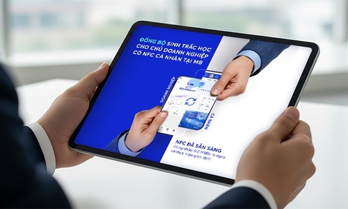 MB đồng bộ sinh trắc học cho chủ doanh nghiệp đã có NFC