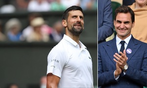 Djokovic thắng ngược trong ngày Federer tới xem