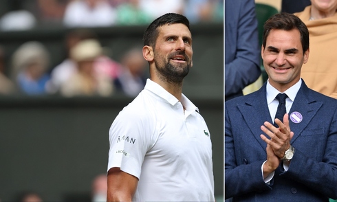 Djokovic thắng ngược trong ngày Federer tới xem